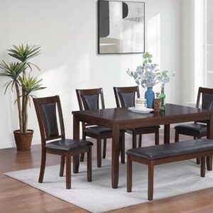 F2635 BROWN 6PC W BENCH