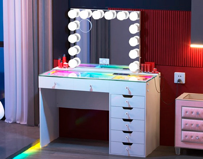 VANITY DIANA RGB REGULAR, ESPEJO MARILYN PRO
