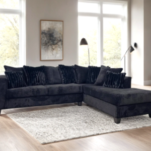 110 Black Sectional