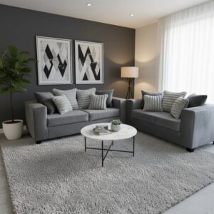 110 GREY SOFA/LOVESEAT