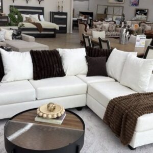 110 BONE WHITE SECTIONAL