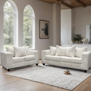 HUGO IVORY SOFA/LOVESEAT