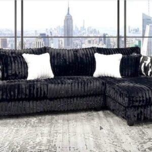 9523 BLACK SECTIONAL