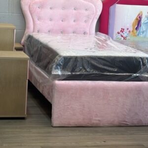 SANYO PINK BUTTON BED FULL